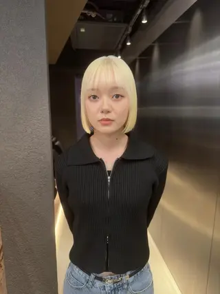 ショート 鈴木直之/ハイトーン /ボブ/美髪矯正のヘアスタイル