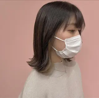 ミディアム カラー RIYA❤︎ Aujuaソムリエのヘアスタイル