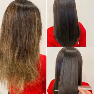 ロング カラー 藤原 克宏のヘアスタイル