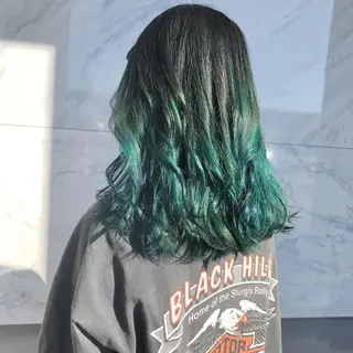 ミディアム カラー ヘアアレンジ 吉野 優子のマツエク・マツパデザイン