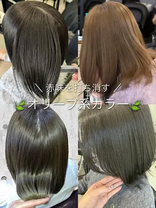 ミディアム カラー Miku❇️ フェイスレイヤーのヘアスタイル