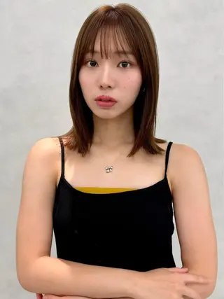 ミディアム 【韓国ヘア】公式 🇰🇷Ash中野のヘアスタイル