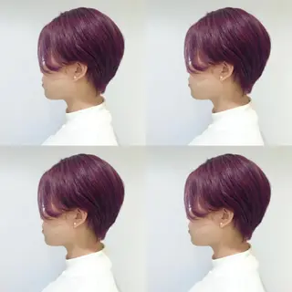 ショート カラー HOLON池袋所属・ウルフカット ハッシュカット/七海のヘアスタイル