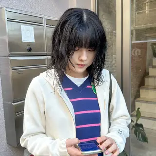 パーマ 金田 法子のヘアスタイル