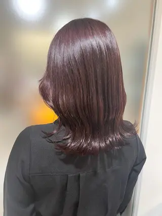 ミディアム カラー 佐藤 梨里花 ❤︎のヘアスタイル