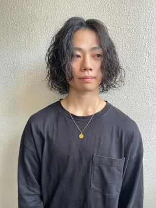 パーマ メンズ 森本裕/オーナー/ スパイラルパーマのヘアスタイル