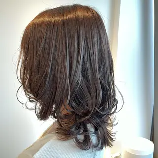 ミディアム カラー 💈髪質改善メニュー 佐藤 萌💈のヘアスタイル