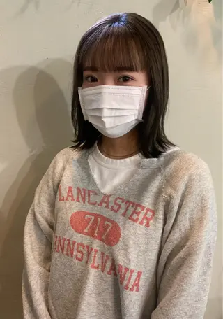 ミディアム log所属・ボブ/顔まわりカット 💫大澤奈緒美のヘアスタイル