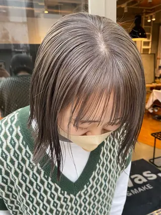 カラー ベージュカラー🐏 🤎塚原優芽のヘアスタイル