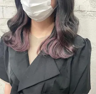 セミロング ブリーチカラー 🤎〰️Yuunaのヘアスタイル