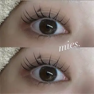 マツエク・マツパ miesnails.by eyelash所属・田中 里奈のマツエク・マツパデザイン