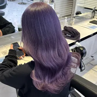 ミディアム 🍒透明感カラー🌨 🥕ハイトーンカラーのヘアスタイル