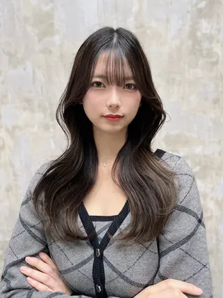 ロング カラー むっち〜/ケアカラー /似合わせcutのヘアスタイル