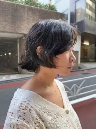 ショート パーマ パーマ/ボブ /レイヤー チヒロのヘアスタイル