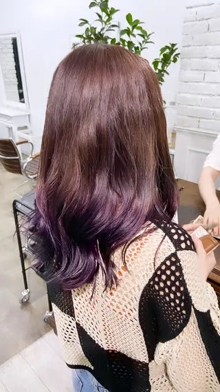 ミディアム カラー SALOWIN札幌大通り所属・札幌ブリーチカラー/ ダブルカラー/ドイのヘアスタイル