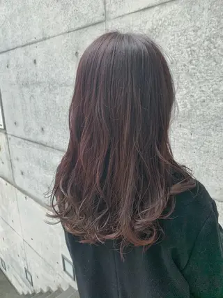 セミロング カラー パーマ WEG所属・韓国レイヤー/艶髪 WATSUKIのヘアスタイル