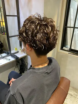 ショート パーマ メンズ amie蒲田西口所属・🫧褒められ艶髪🫧 Minamiのヘアスタイル