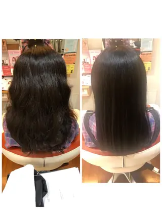 セミロング 塩谷黎✨ブリーチ無W カラーメンズパーマ✨のヘアスタイル