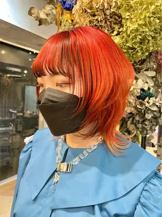 ミディアム カラー もにか🌞原宿/渋谷 🌝ブリーチカラーのヘアスタイル