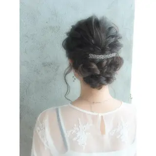 セミロング カラー ヘアアレンジ EMANON天神所属・Hitomi Ezakiのヘアスタイル