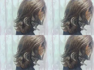 ショート ミディアム カラー パーマ boutique misakiのヘアスタイル