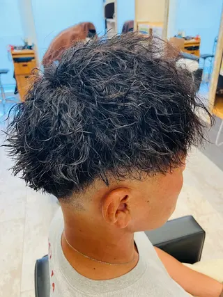 パーマ メンズ メンズ特化/パーマ/ フェードWATARUのヘアスタイル