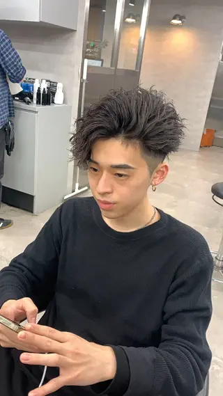 パーマ メンズ メンズ🐺カラー／ 垢抜け🔥木村晴希のヘアスタイル