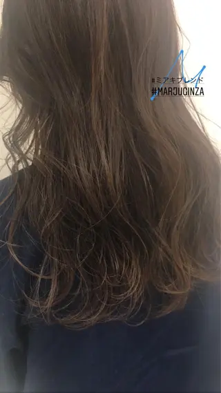 ロング カラー パーマ ヘアアレンジ メンズ マツエク・マツパ 💎耳ツボジュエリー ×銀座美容室💎のヘアスタイル