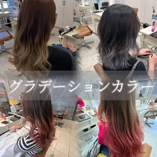 ロング メンズカットグラデー ションカラー/ケイゴのヘアスタイル