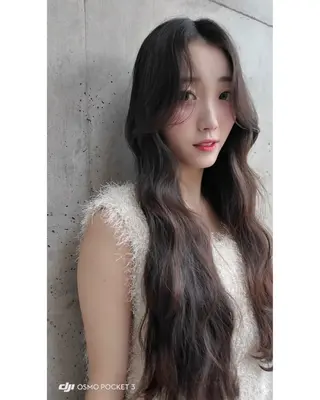 ロング カラー ヘアアレンジ 韓国ヘア 🎀中川綾乃🎀のヘアスタイル