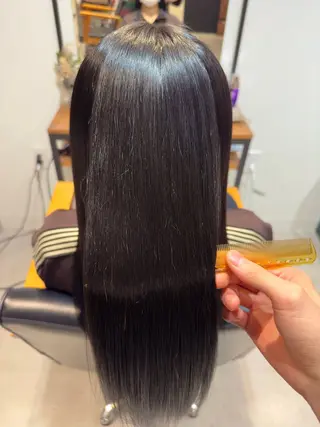 ロング 北野谷 篤のヘアスタイル