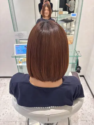 ミディアム 二村 晃帆のヘアスタイル