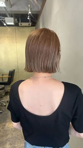 ショート カラー ショート/ボブ専門 宮脇美奈/南船場のヘアスタイル