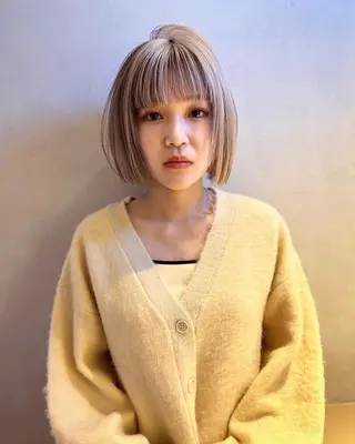 ショート カラー ブリーチ矯正/ ブリーチ特化mikaのヘアスタイル