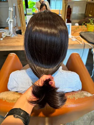 ロング カラー 髪質改善カラー ベージュ🤎YUMEのヘアスタイル