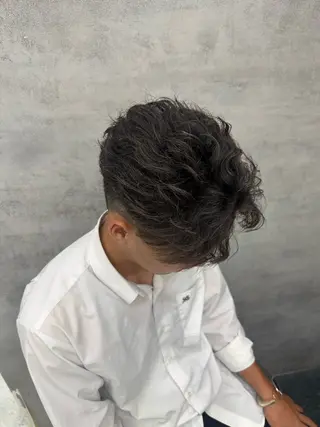 ショート パーマ ヘアアレンジ メンズ メンズヘア静岡 ✂︎Ryuheiのヘアスタイル