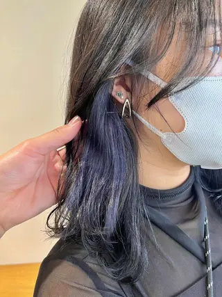 カラー 森田翔斗 顔周りレイヤーのヘアスタイル