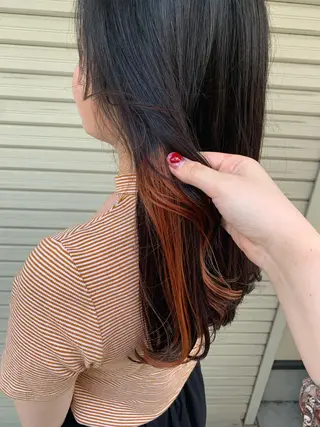 ロング カラー 枚方 tomee 🦋南部 しほ🦋のヘアスタイル