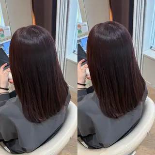 セミロング カラー 🎀推し活カラー/ ピンクカラー/のののヘアスタイル