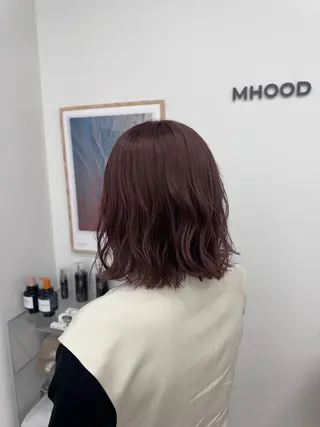 ミディアム 透明感カラー🫧⌇ 青🫐🩵のヘアスタイル