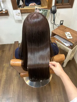 ロング カラー 徳 永のヘアスタイル