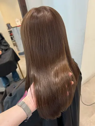 セミロング カラー ayaka♡ 柔らかカラーのヘアスタイル