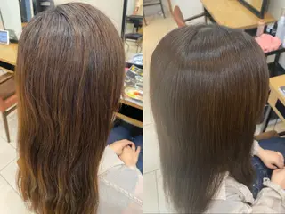 ロング あやめ【顔まわり/レ イヤー/柔らかカラ】のヘアスタイル