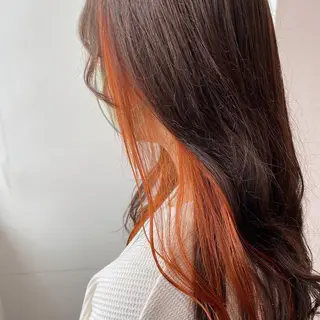 セミロング カラー ヘアアレンジ 🪞韓国🤍大人っぽ 艶髪🤍FRUITSのヘアスタイル