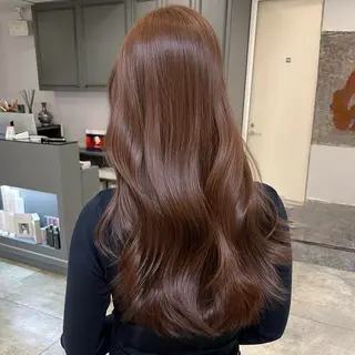 ロング カラー 💚色落ちまで可愛い 髪質改善カラーゆうまのヘアスタイル