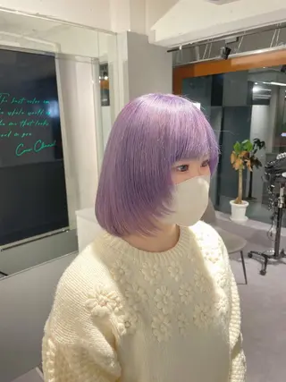 ショート カラー ikuma/ ミルクティーのヘアスタイル