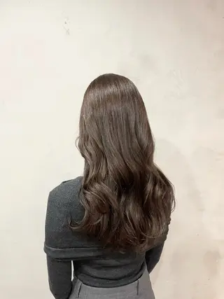 ロング カラー La  fith hair lien西宮北口所属・赤み消しカラー/透 明感カラー/有吉優香のヘアスタイル