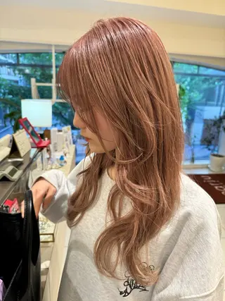 カラー 🎀ハイトーン🎀 🩶艶髪🩶YUNAのヘアスタイル