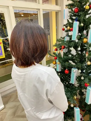 ミディアム ヘアメイクage所属・木山 萌香のヘアスタイル