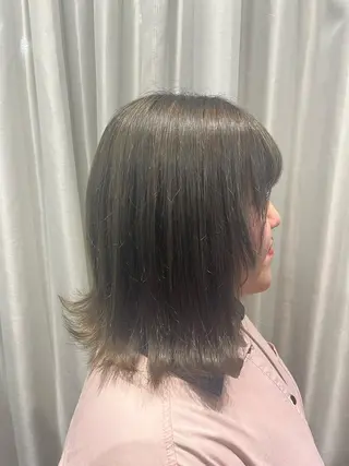 ミディアム カラー 透明感カラー/パーマ 🌀アオノのヘアスタイル